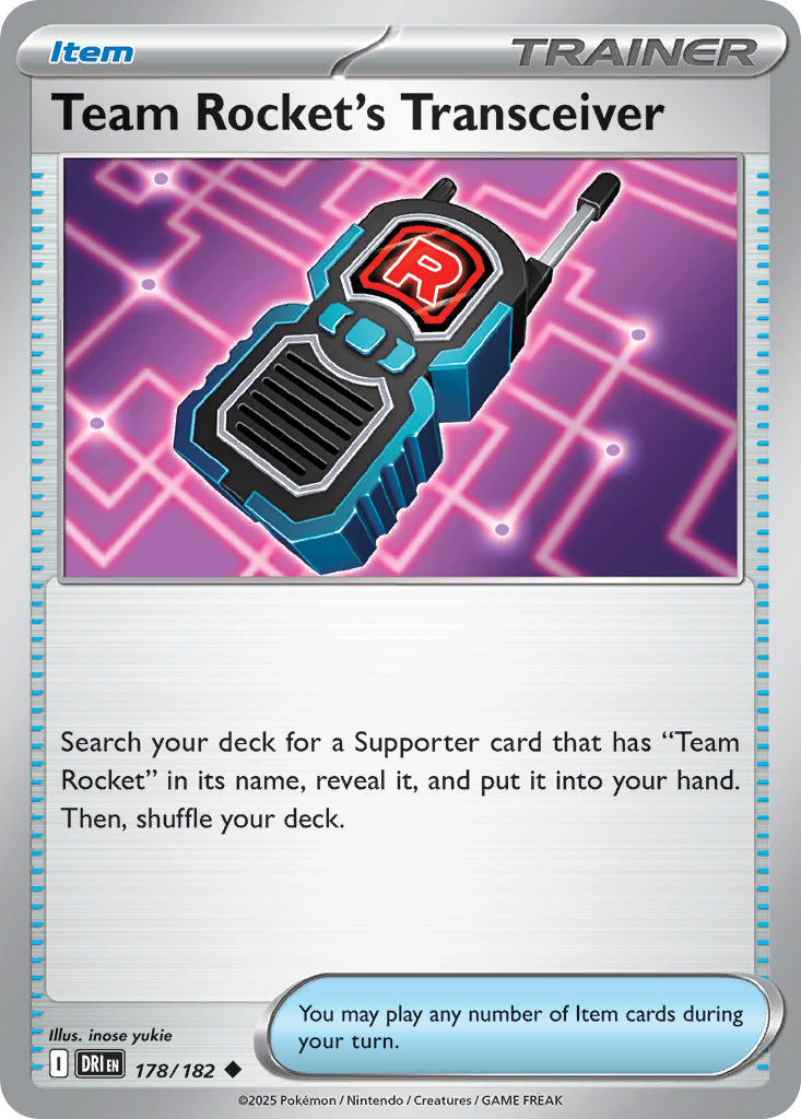 Destined Rivals Team Rocket's Transceiver [Prize-Pack] Pokémon card